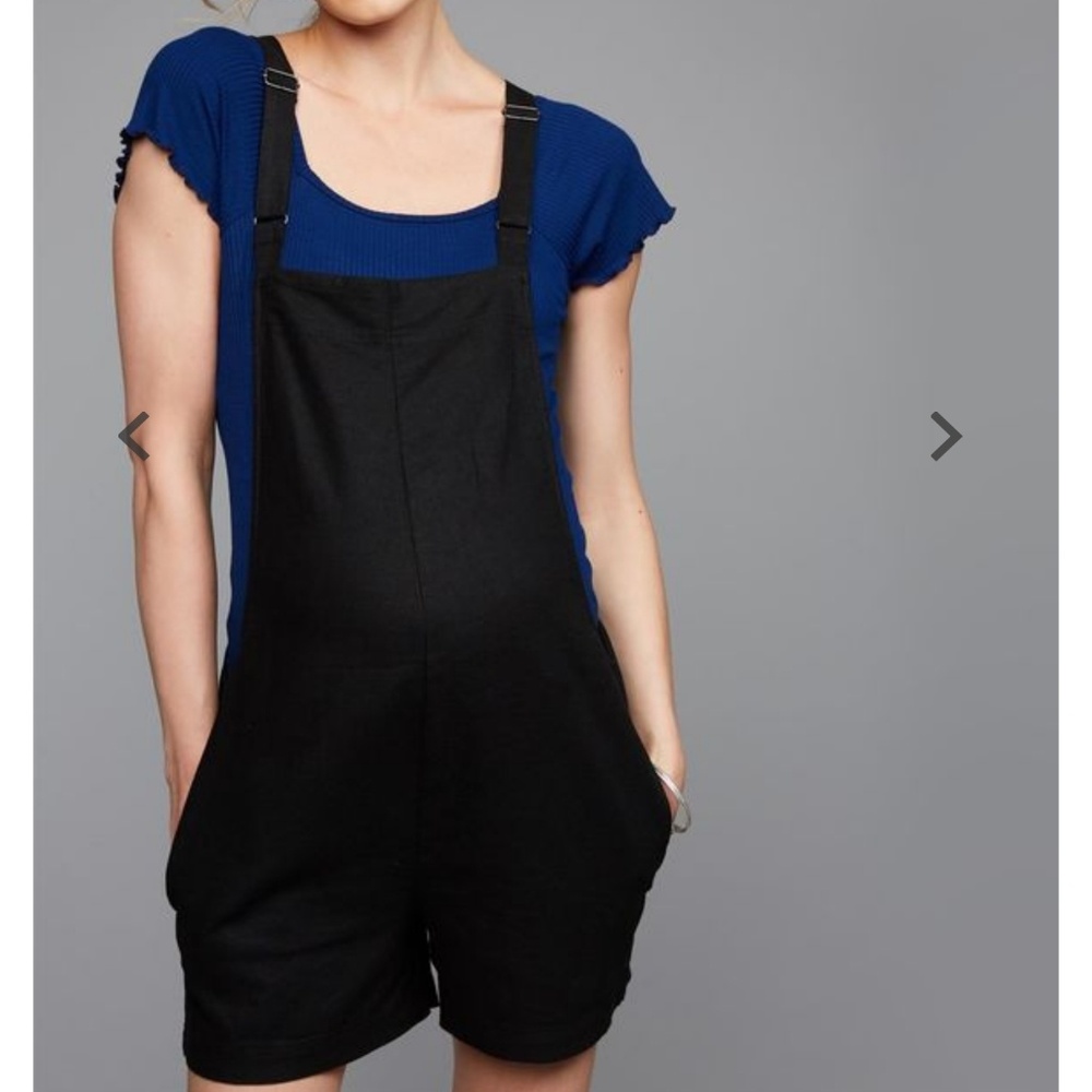 Linen Maternity overalls